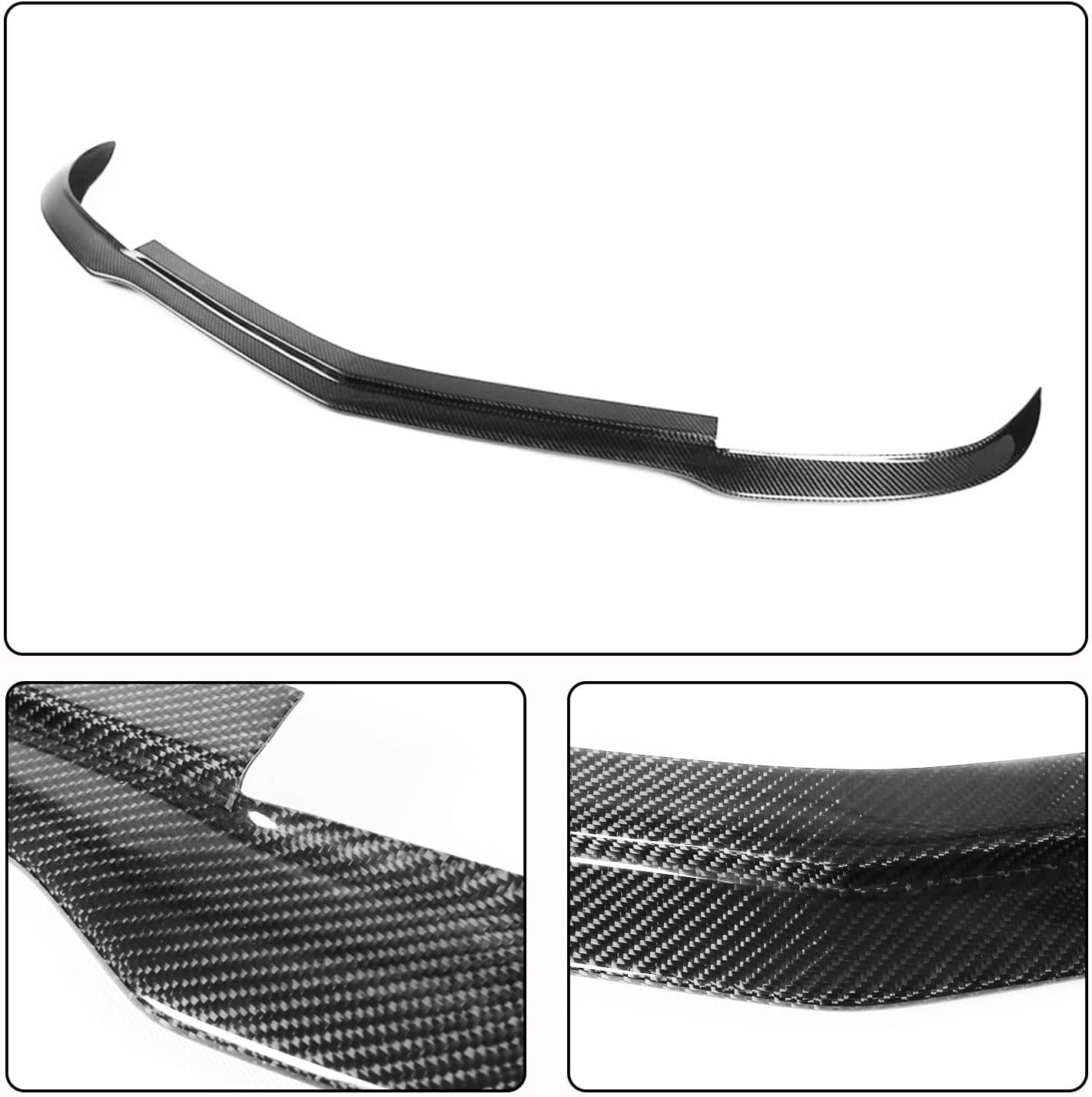 W204 Carbon Fiber Front Bumper Lip for Mercedes Benz C Class W204 C204 C63 AMG 2012-2014 Coupe Sedan 2Door 4Door Front Chin Spoiler Splitter Protector Factory Outlet