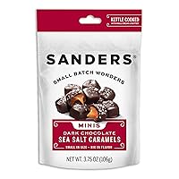 Vista 1 de Sanders Mini bocados de chocolate oscuro con sal marina y caramelo, 3.75 onzas, bolsa resellable
