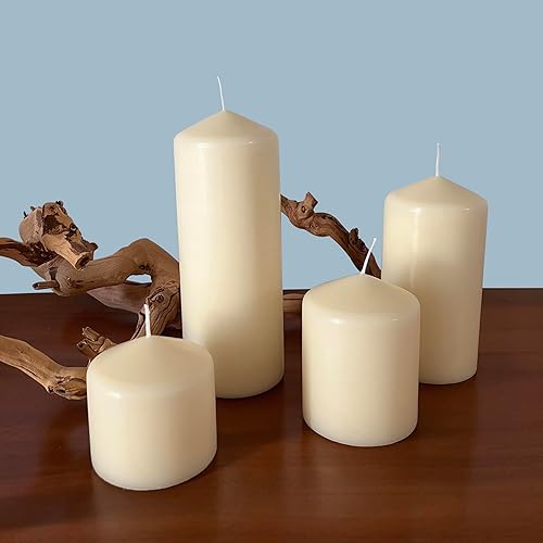 Miniatura 5 de Stonebriar - Velas de pilar altas sin aroma, 3 x 6 pulgadas, color blanco (paquete de 6 unidades)
