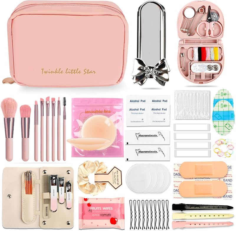 Necessaire de emergência para casamento YouxuanAio com itens de cuidados pessoais e costura