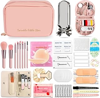 Women's Emergency Kit for Weddings ，Wedding Survival Set with Makeup Bag,36 Pc Wedding Essential Items for Brides Daily.