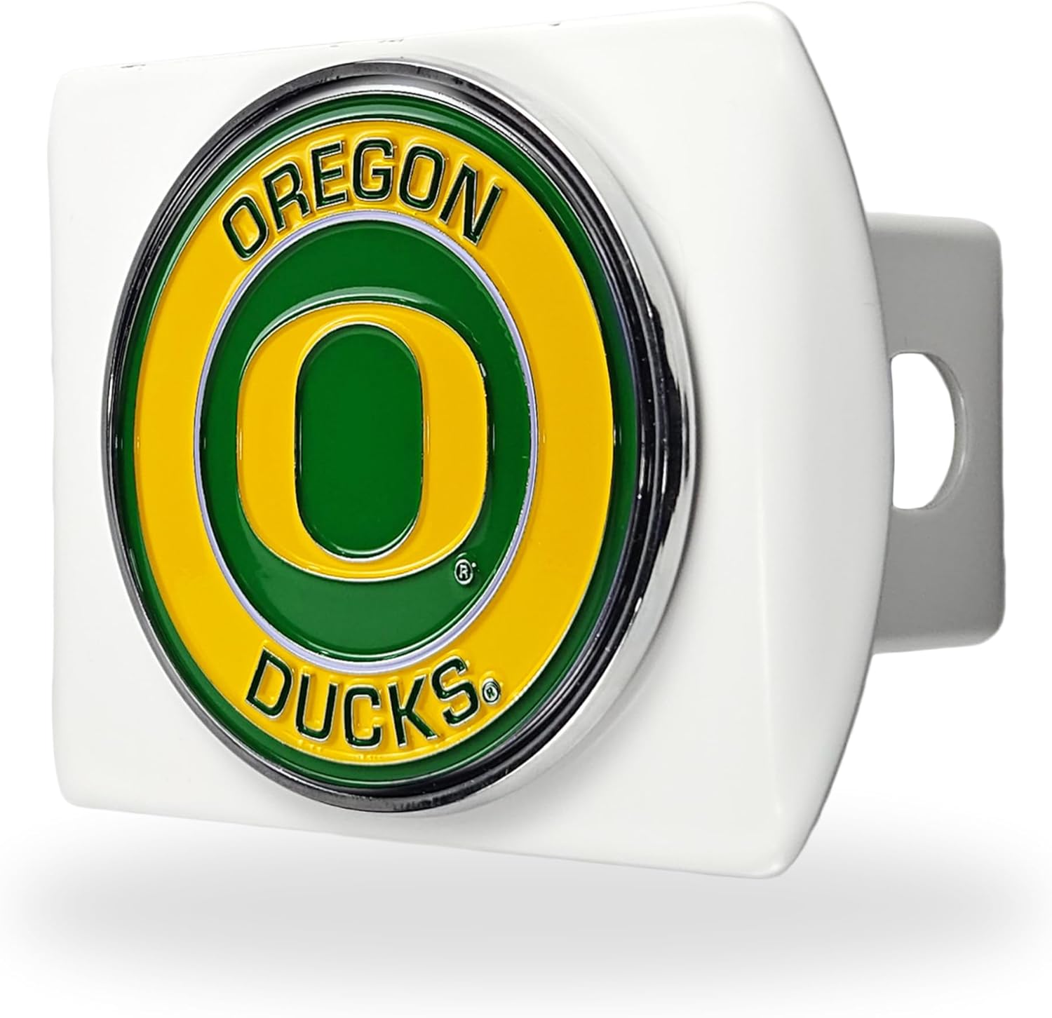 Texas A&M University Aggies White Metal Hitch Cover with 3D Colored Team Logo by FANMATS - Round Molded Design – Easy Installation on Truck, SUV, Car - Ideal Gift for NCAA College Fan/Student