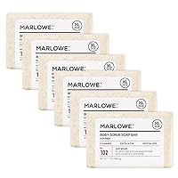 Vista 18 de MARLOWE. Jabón exfoliante corporal No. 102 de 7 onzas (3 barras), madera Oud, barra de jabón exfoliante con manteca de karité, aceite de oliva
