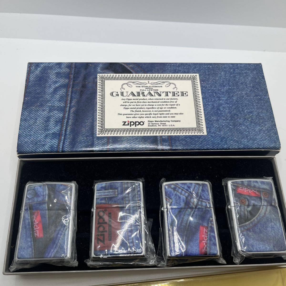 Amazon.co.jp: ZIPPO 限定 1996年製 ジーンズ柄4個セット ジッポー 