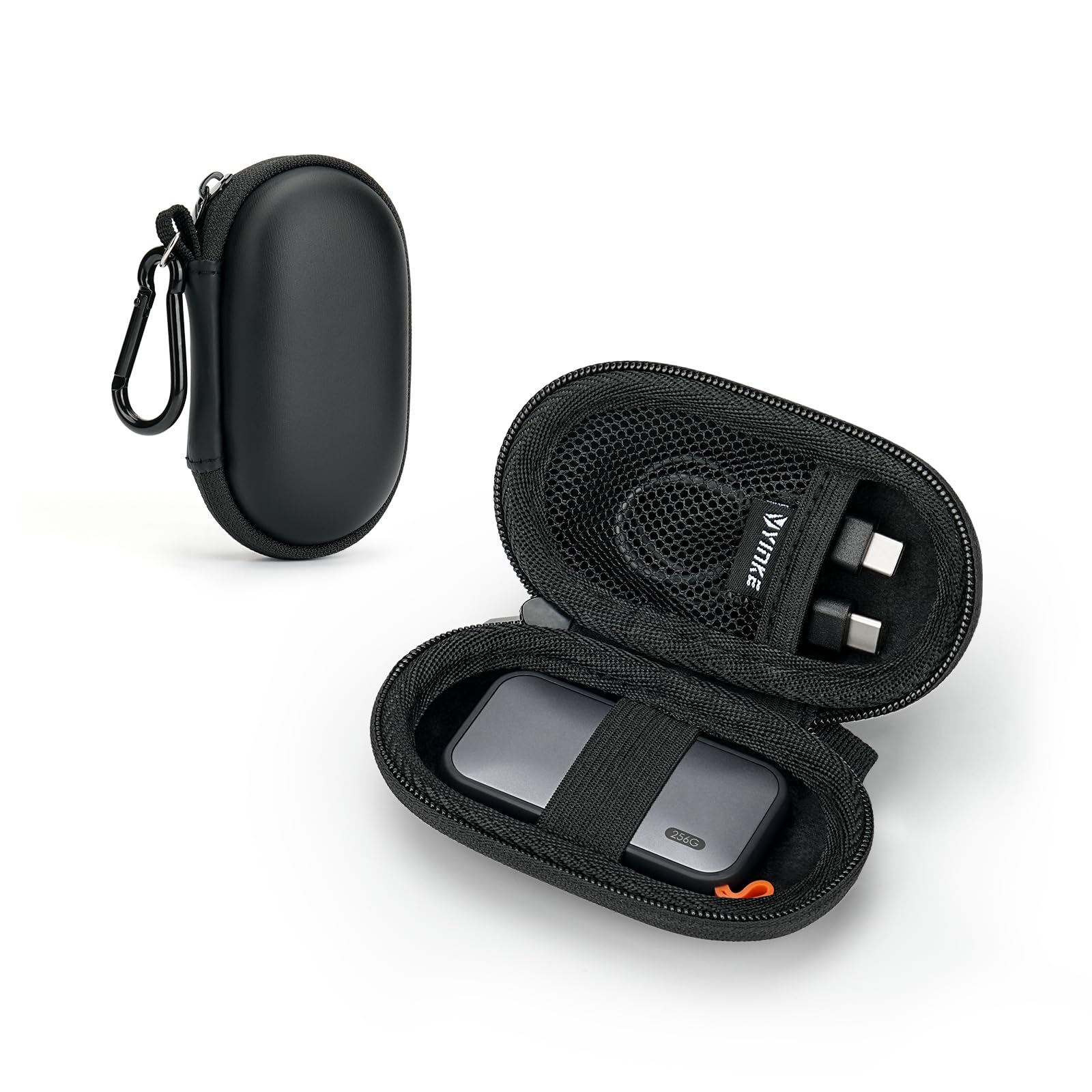 Portable SSD Case for SSK Portable SSD TB External Solid State Drives 1TB 2TB 250GB 500GB, EVA Travel Storage Protective Hard Drive Case