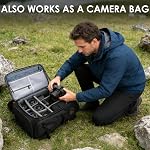 TARION Waterproof FPV Drone Backpack - 30L Extra Large Camera Bag with 17in Laptop Compartment - External Mounts for Quadcopters DJI - FlightPro