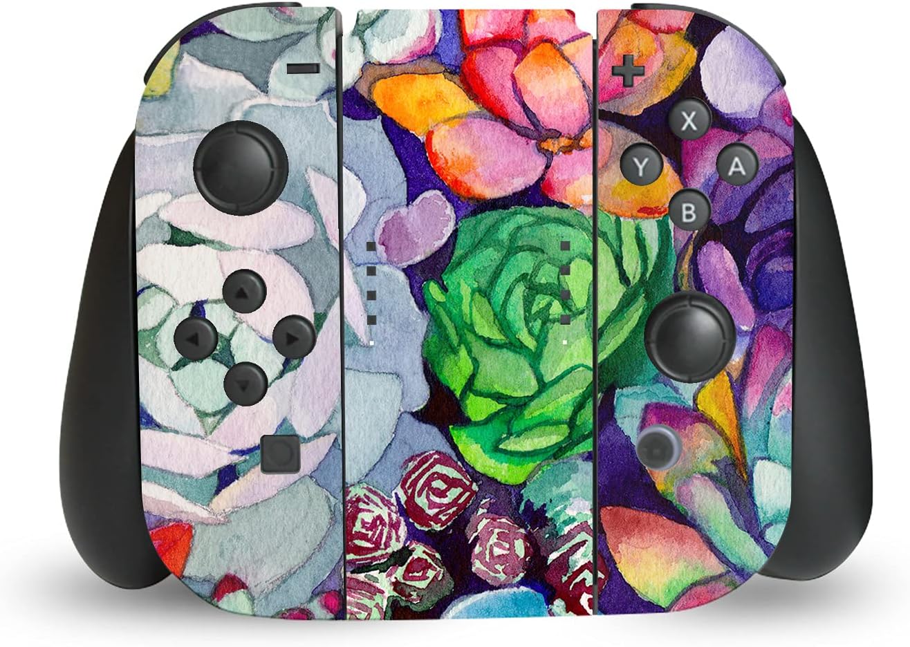 Head Case Designs Officially Licensed Mai Autumn Succulent Art Mix Matte Vinyl Sticker Gaming Skin Case Cover Compatible With Nintendo Switch Console & Dock & Joy-Con Controller Bundle image 5