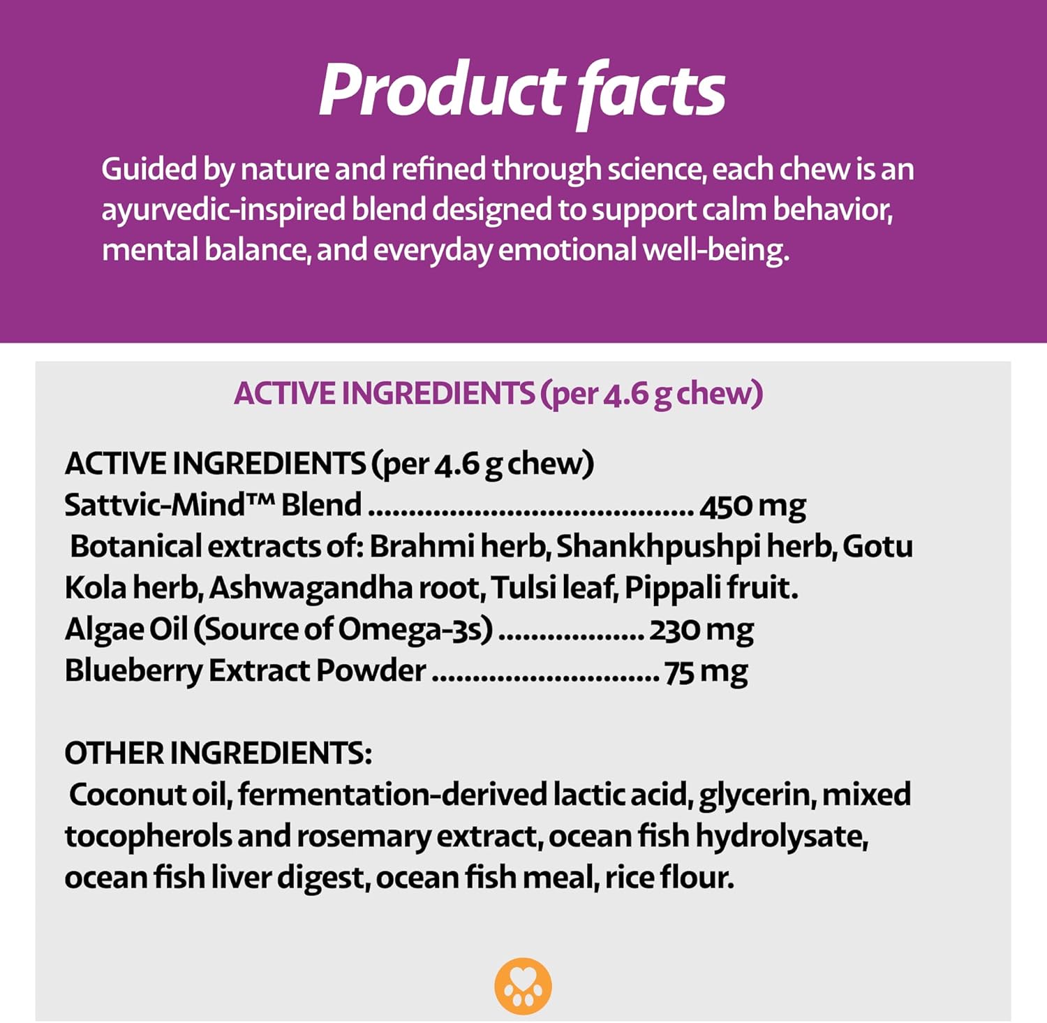 Smart & Steady Cognitive Care Soft Chews for Aging Dogs – Ayurveda-Inspired Botanical Focus, Calm Behavior & Mental Balance Support – Fish Flavor – for All Breeds & Sizes – 90 Count