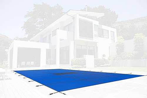 Vista 40 de WaterWarden Cubierta de seguridad sólida para alberca enterrada, cumple F1346 de la ASTM según UL, triple costura, con accesorios, 16 x 40 pies