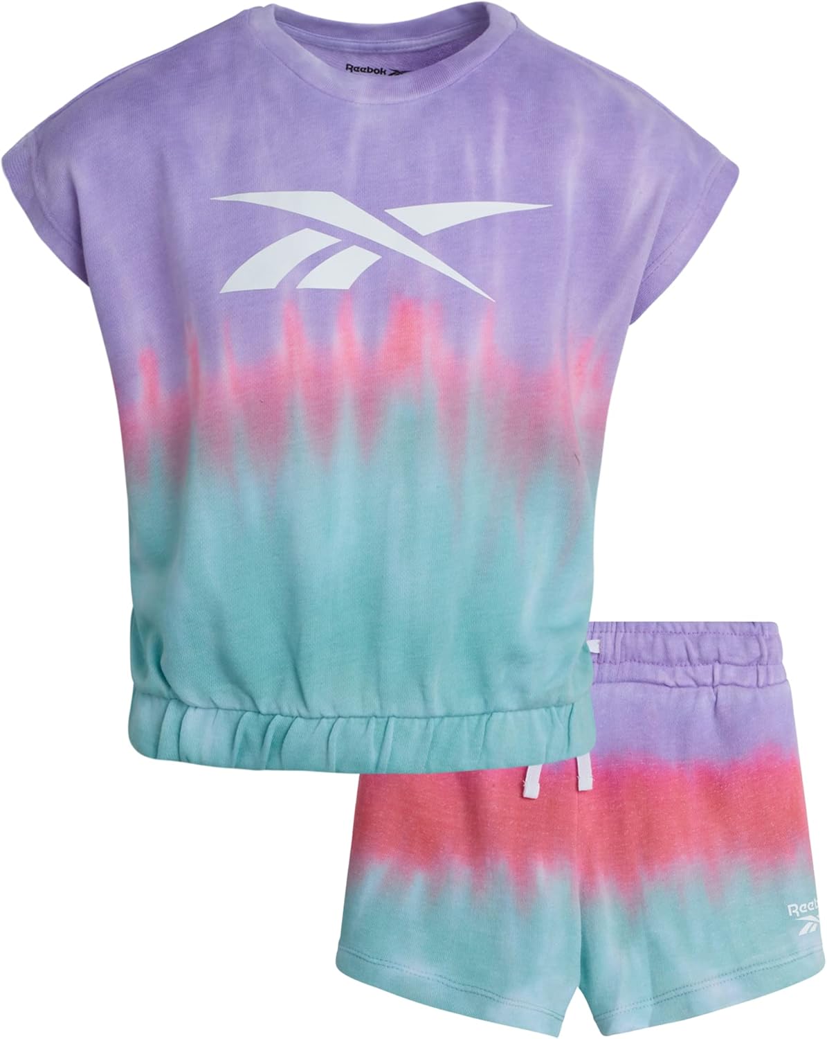 Reebok Girls' Shorts Set - 2 Piece French Terry Sweatshirt and Sweat Shorts – Sweatsuit Set for Girls (7-12) : Clothing, Shoes & Jewelry