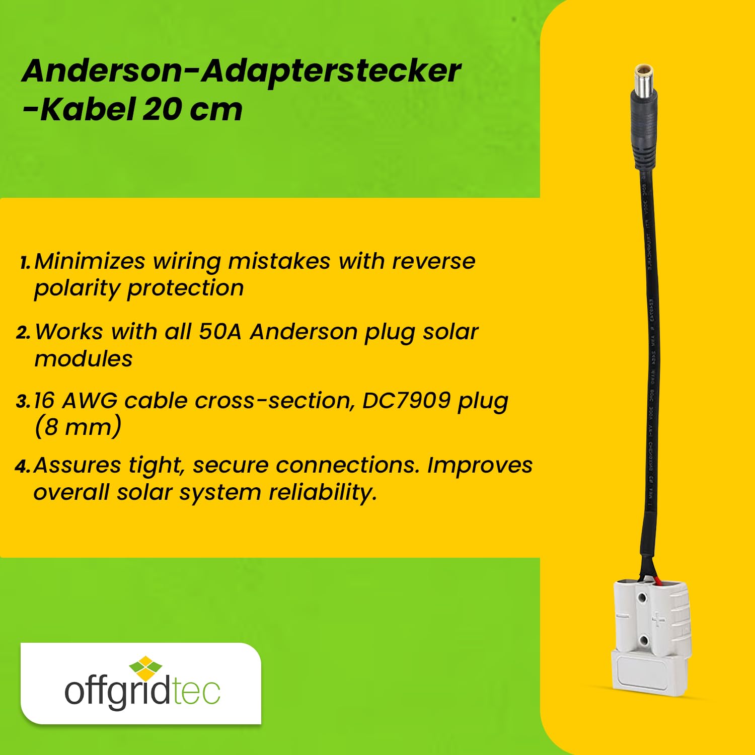 Adattatore Offgridtec Anderson da 20cm
