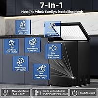 Vista 6 de Antarctic Star Congelador de pecho de 3.5 pies cúbicos, congelador profundo de 6.8 °F a -4 °F con cesta extraíble, puerta abierta superior