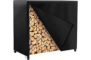 4FT Firewood Rack Cover: Waterproof, Heavy-Duty Outdoor and Indoor Protection for Your Firewood
