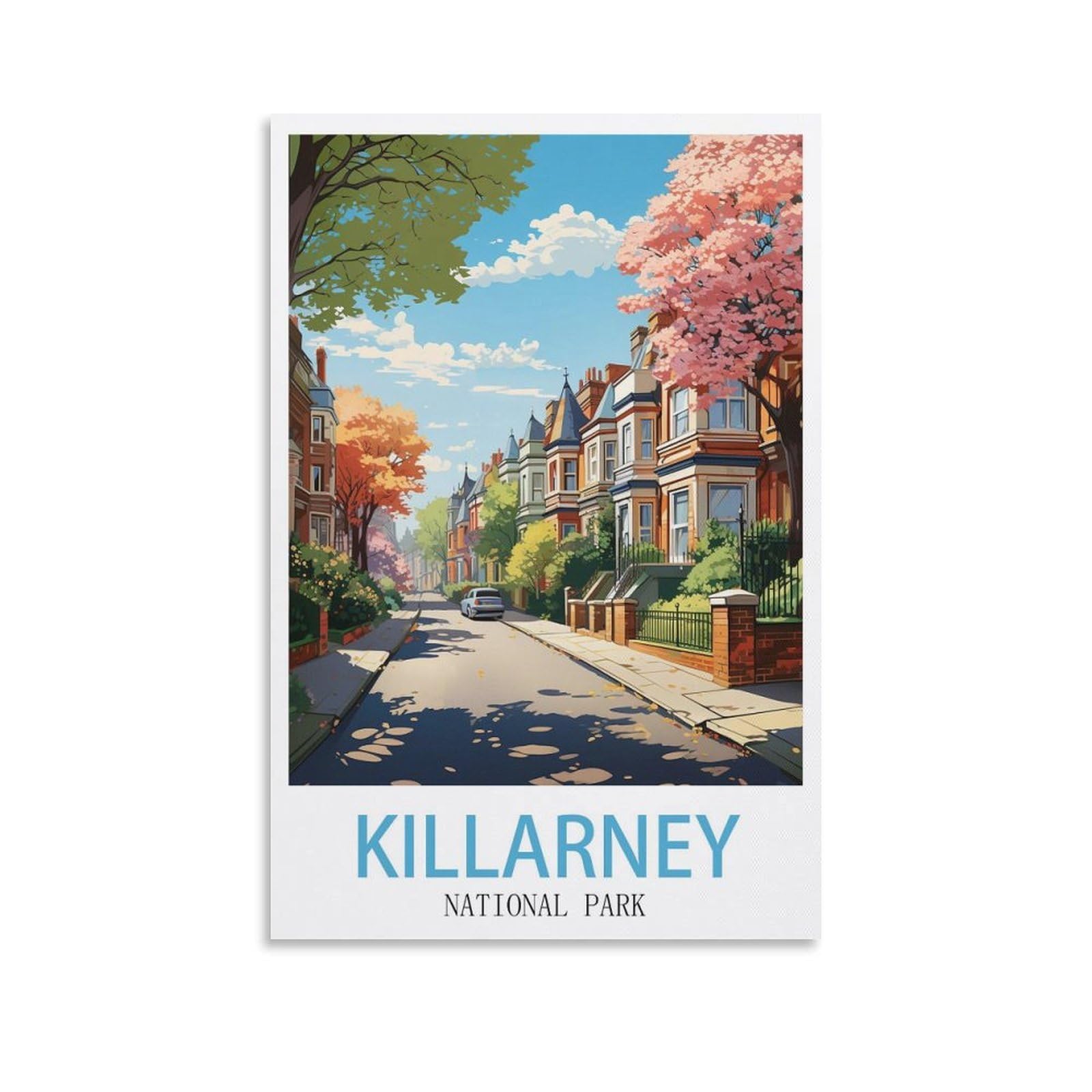 EZMLFA Diamond Painting Art Kits,Killarney National Park,5D Diamond Painting Kit for Adults Beginners, DIY Full Round Drill Gem Art Kits for Home Decor 30x40cm