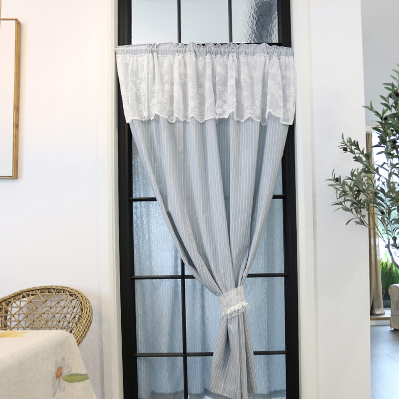 Petits panneaux de rideaux de fenêtre cantonnières pour chambre à coucher