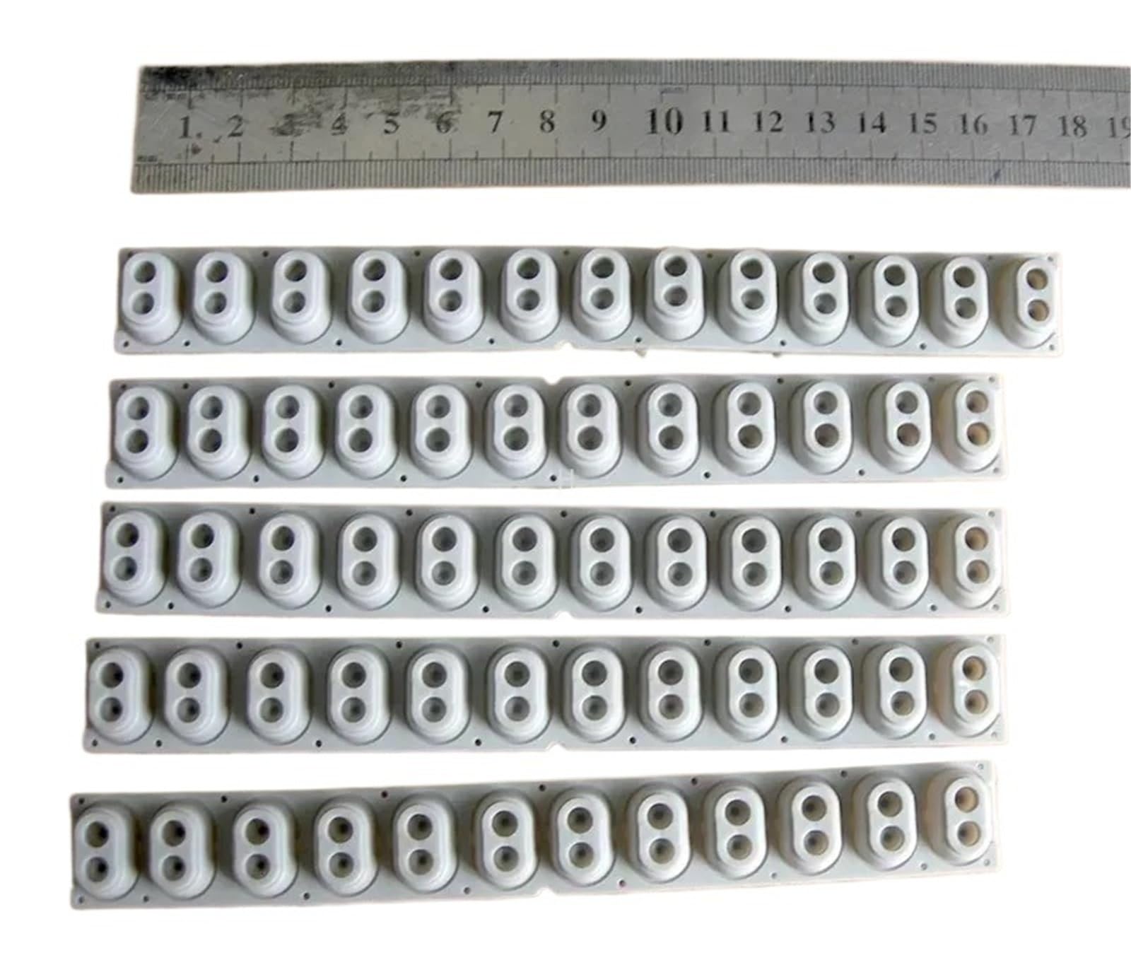 Striscia di silicone for Casio WK-110 WK-500 WK6300 WK6600 Gomma di contatto conduttiva for tasti(5pieces)