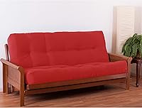 Vista 51 de Blazing Needles Colchón futón de sarga Renewal de 9 pulgadas, matrimonial, índigo