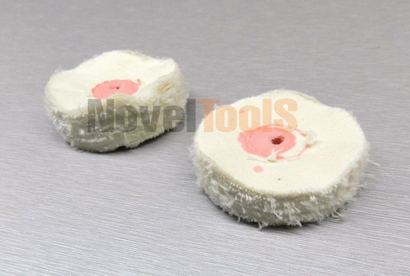 MINI BUFF BUFFING WHEEL 2" BUFF WHITE FINEX MUSLIN 40Ply