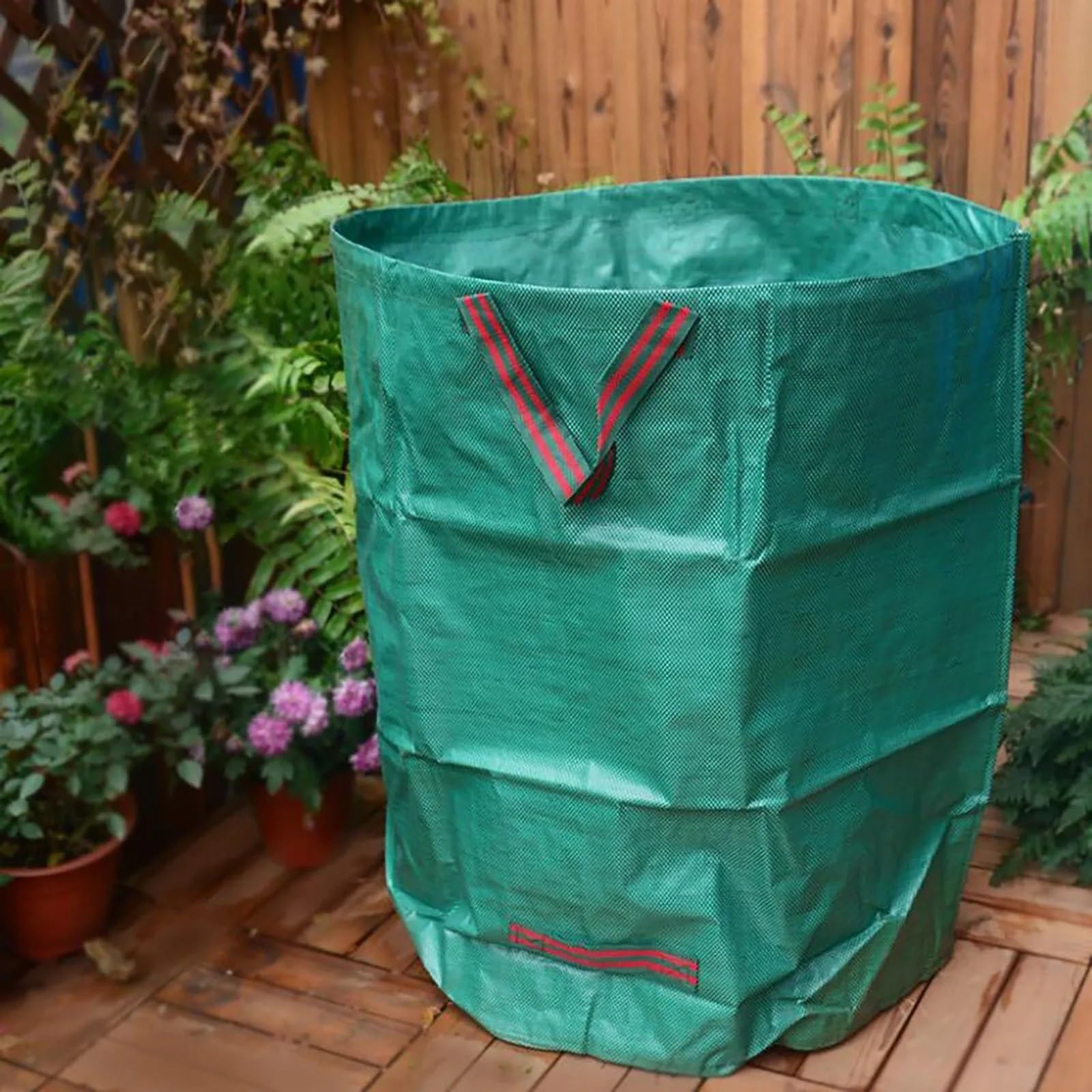 GartenabfallsäCke 3 stücke Große Kapazität Gartenbeutel mit wiederverwendbarem blattem Blatt Sack Mülleimer Dose Faltbare Garten Müllabfall Sammlung Aufbewahrungstasche Gartensack