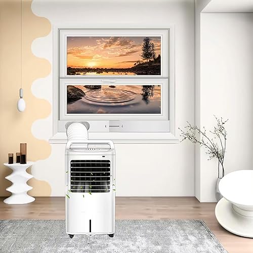 Miniatura 6 de Kit de ventilación de aire acondicionado portátil, manguera de escape de 5.9 pulgadas de diámetro y 59 pulgadas de longitud, panel de sellado de CA