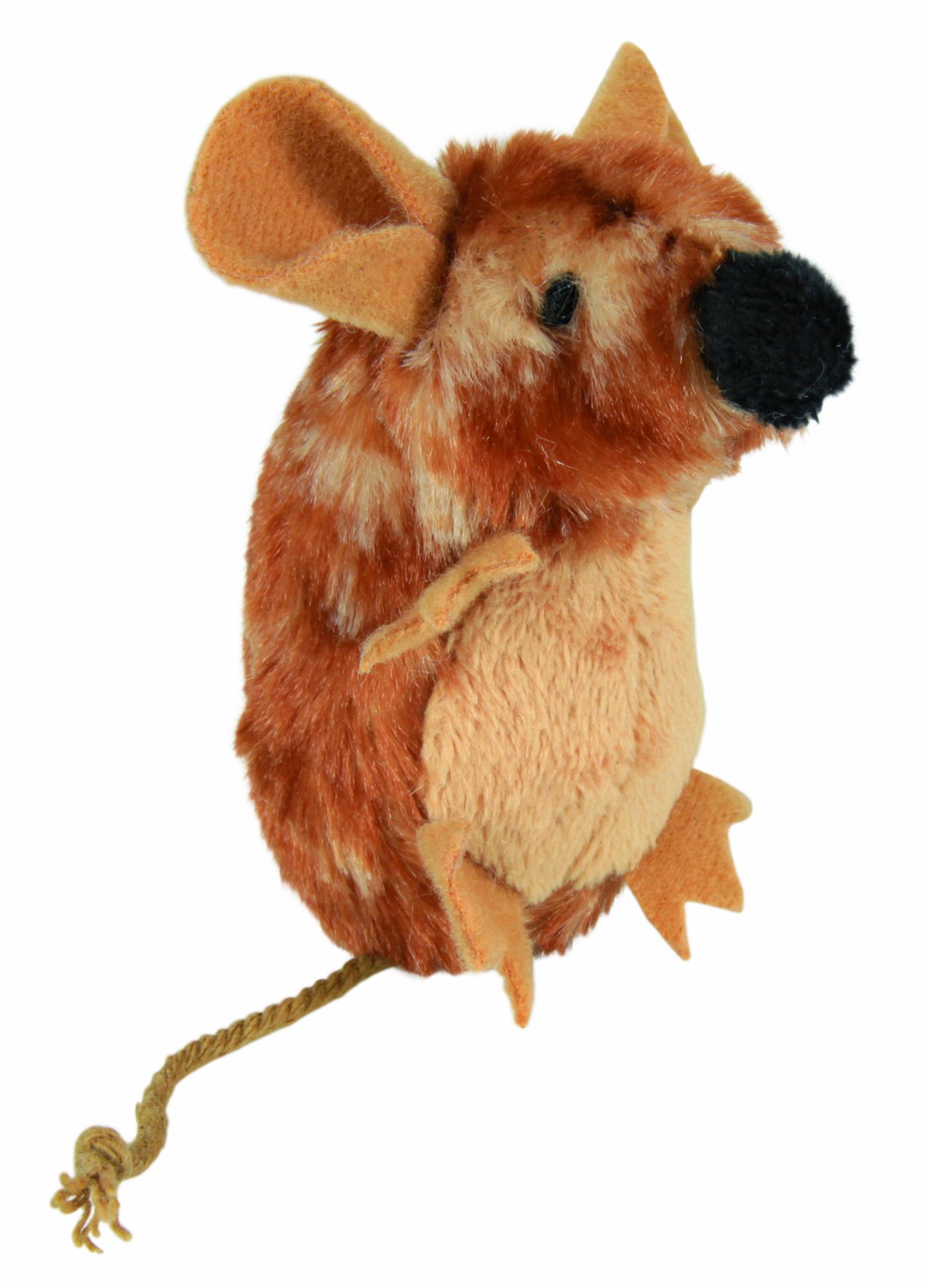 Trixie Plüschmaus mit Sound (8 cm, 4er Pack)