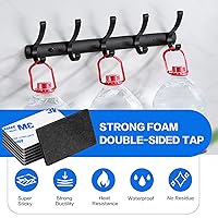 Vista 4 de Cintas adhesivas de doble cara, cinta adhesiva resistente para montaje, 48 piezas de 3 mm de espesor, cinta adhesiva de espuma precortada