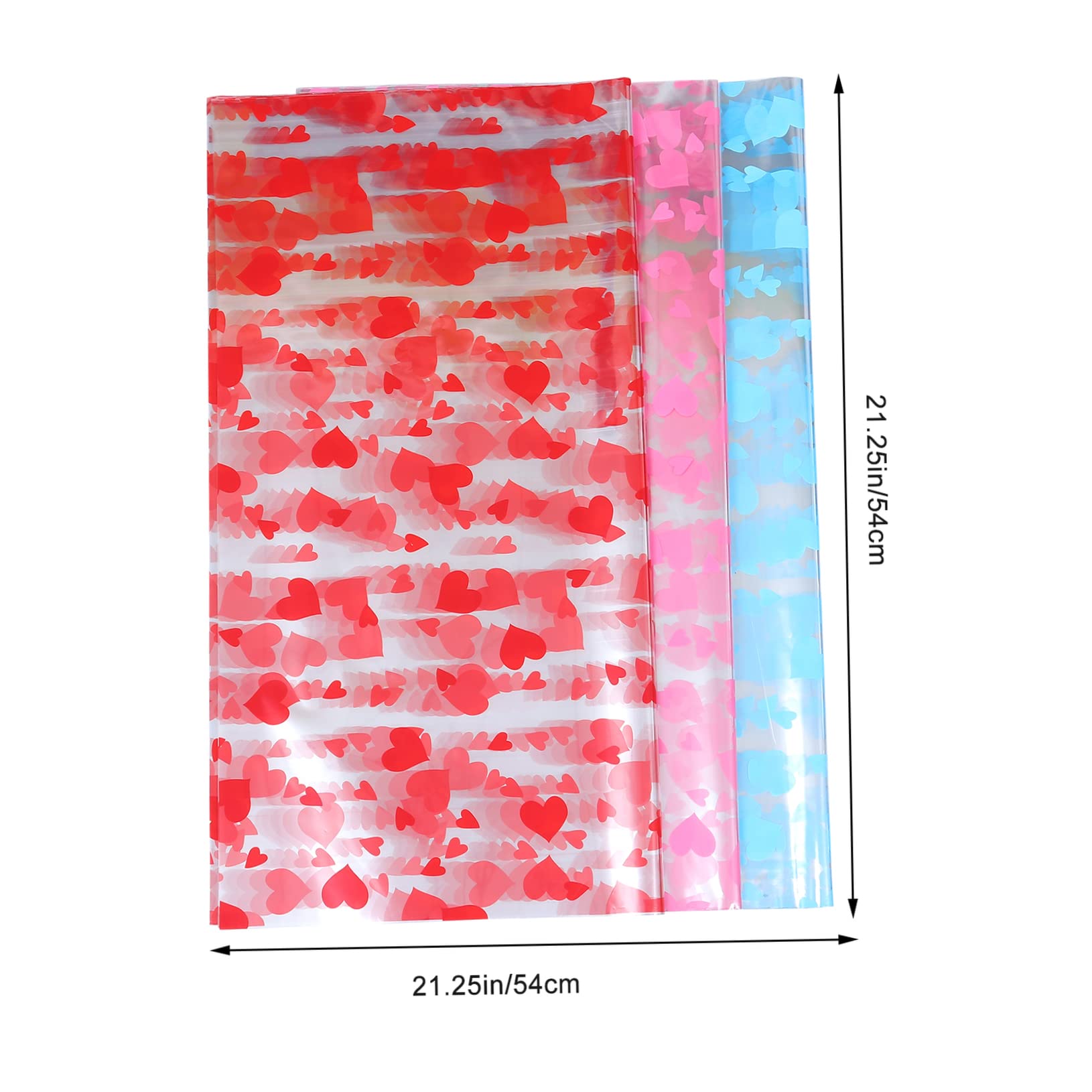 MAGICLULU 3packungen Herz-geschenkpapier Mit Blumenmuster Diy-geschenkpapier Blumenverpackungen Für Zuhause Und Partys