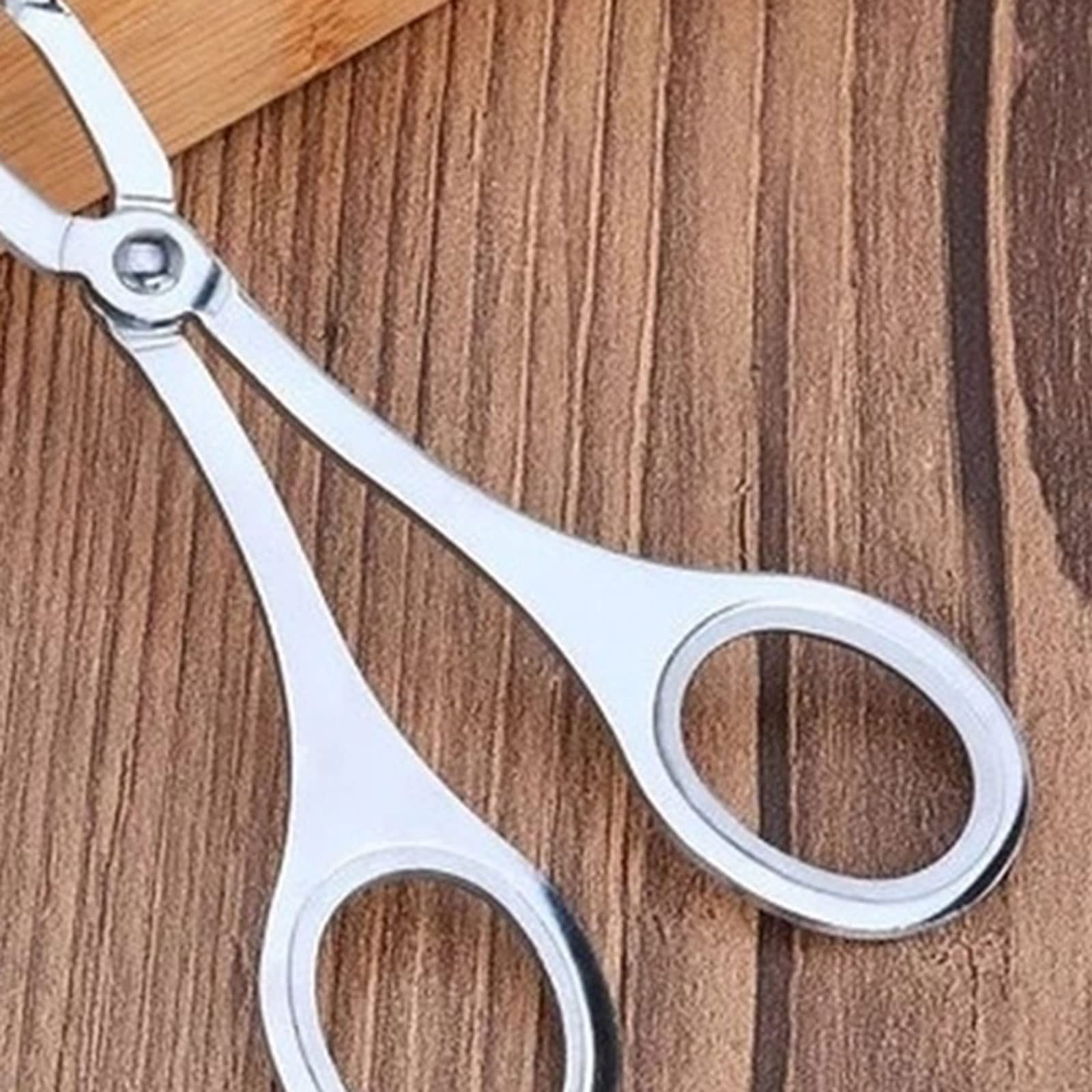 JINGYAN Pince à glaçons Stainless Steel Clamp Cake Popcorn Meat Ball Machine Melon Ball Biscuit Spoon Cake Rice Powder Ice Clamp Kitchen Tools