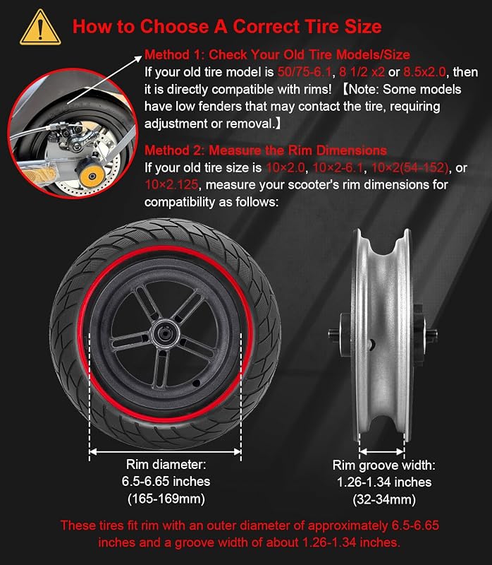 BANGTING 10x2.125 Defektmentes Tömör Gumiabroncs Elektromos Rollerekhez - Xiaomi, Gotrax Kompatibilis - 500kg Teherbírás - 2db Szett
