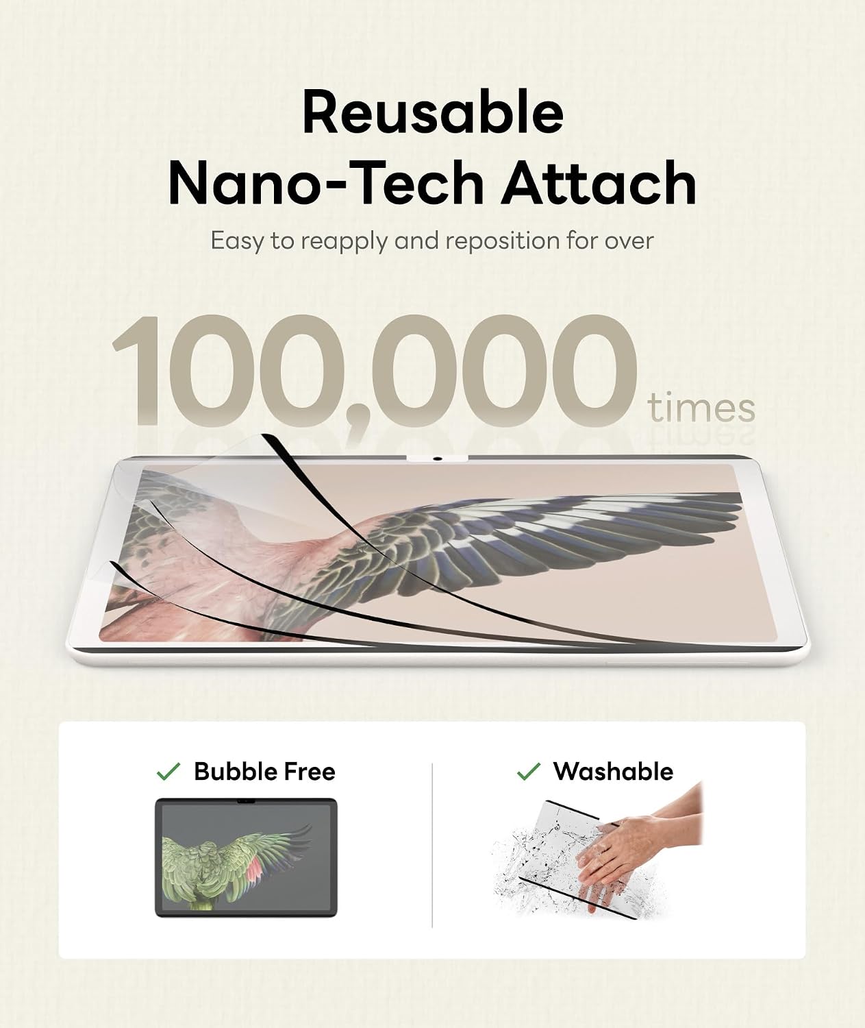 EIP Detachable Paperfeel Screen Protector for Google Pixel Tablet 2023 image 3