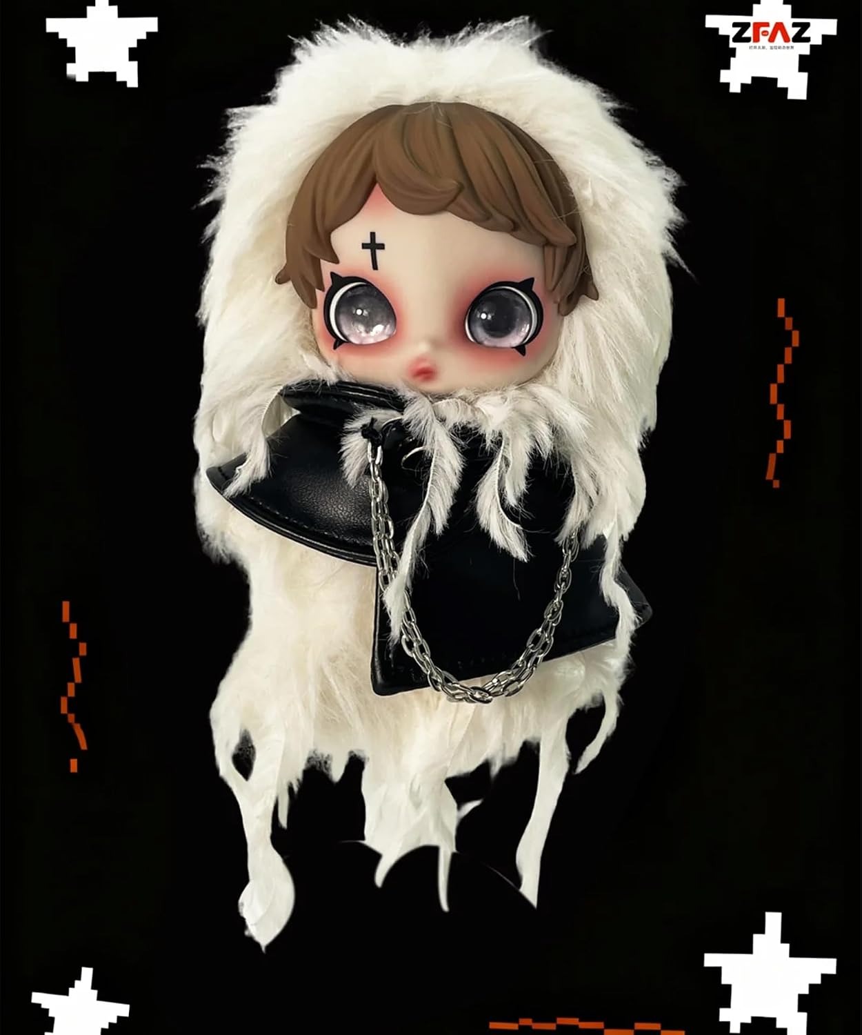 CALEMBOU Plush Blind Box, Cute Street Youngster Series Soft Stuffed Keychain, Kawaii Mystery Vinyl Bag Charms Collectible for Birthday Christmas