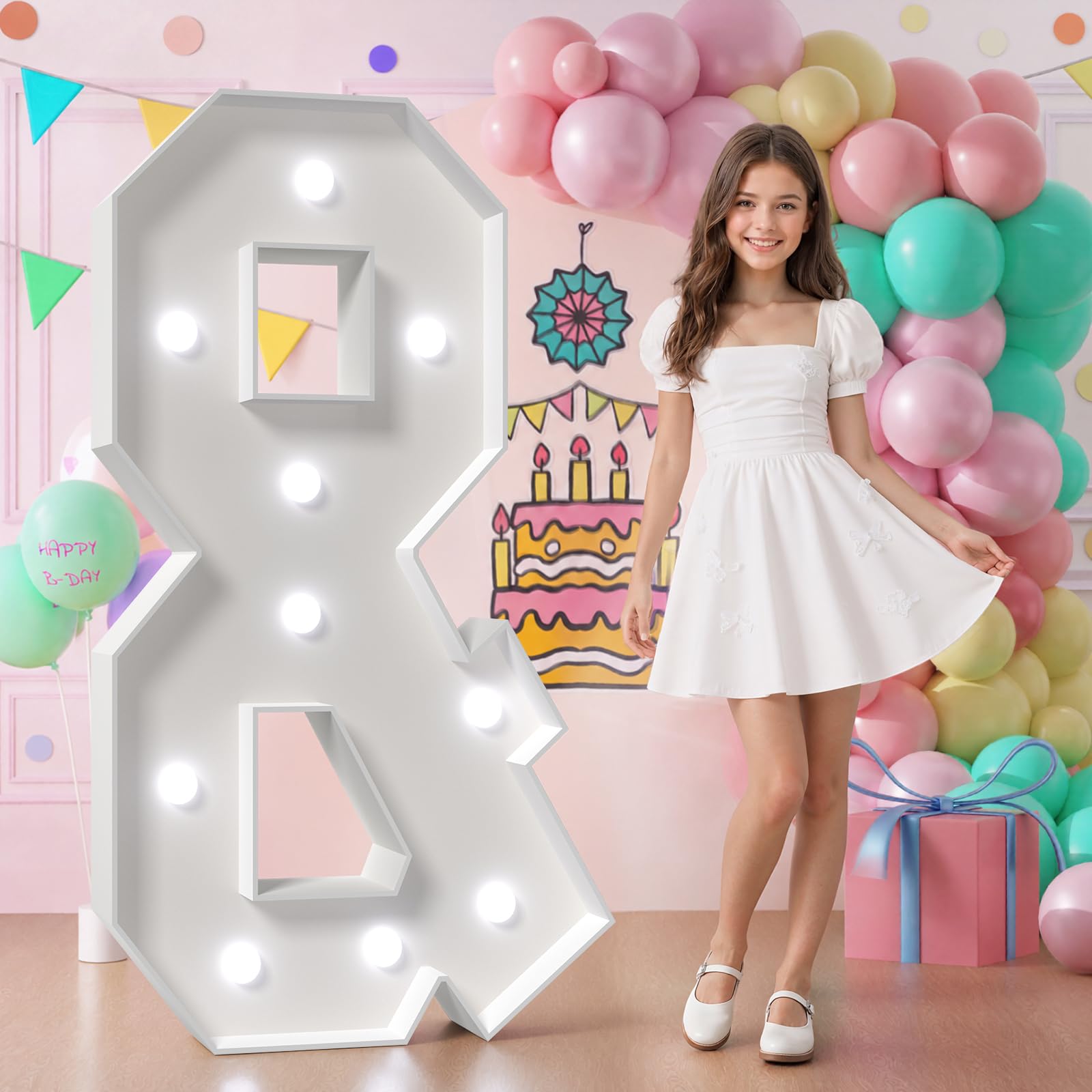 Świecące litery, litery markizy 10 m wysokości z zimnym białym światłem, duże litery na imprezę, baby shower, ślub, ukończenie szkoły, Marry Me świecące litery 1,2 m