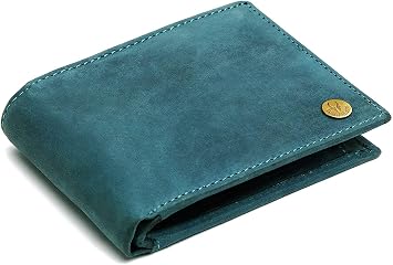 WILDHORN Wildhorn India Blue Hunter Leather Mens RFID Wallet 654695