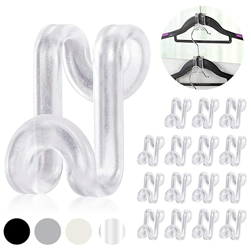 Mlici Hanger Hooks Space Saving, 60 Pack Clothes Hanger Connector