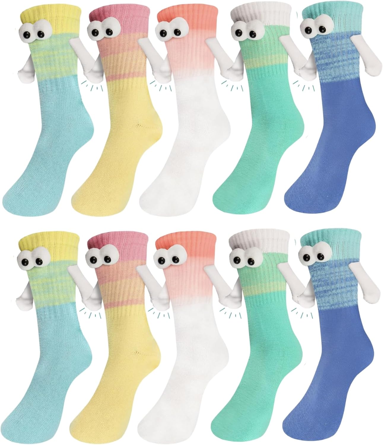 Holding Hands Socks - Hand Holding Socks - Magnetic Sock - Funny Gifts for Women & Men, Teens, Couples, Friends