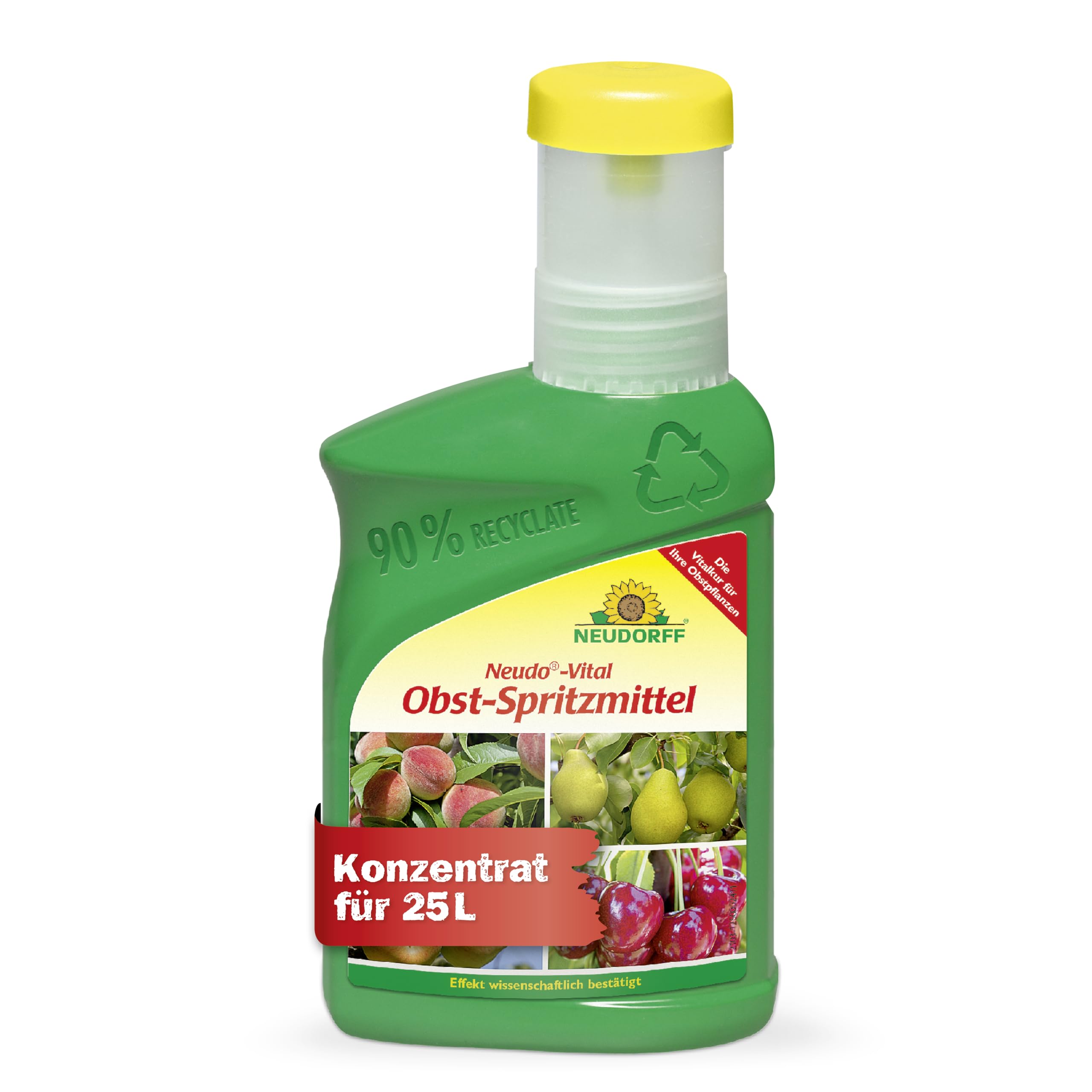 Neudorff Neudo-Vital Obst-Spritzmittel – Fördert die Vitalität von Obstbäumen und -sträuchern und wirkt vorbeugend gegen Pilzkrankheiten, 250 ml