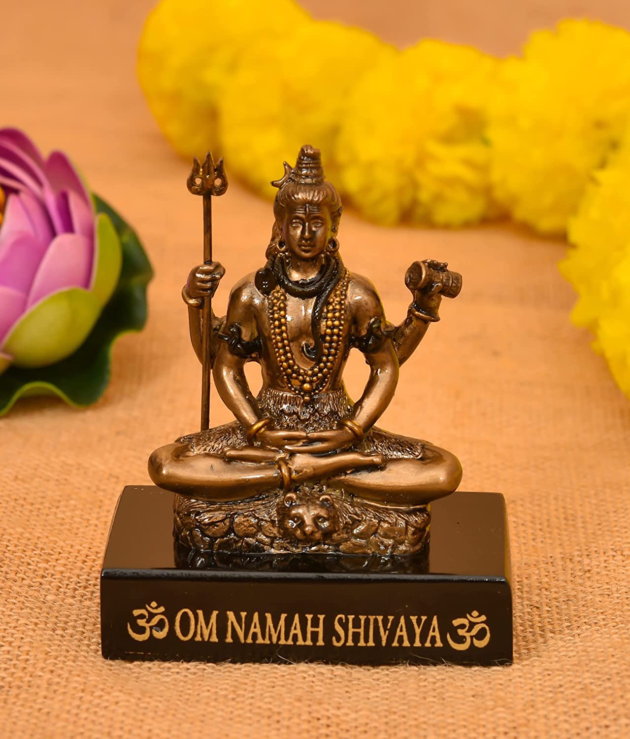 Buy Kaka jiji handicraft Bronze Copper Shiva Statue with pawti I God