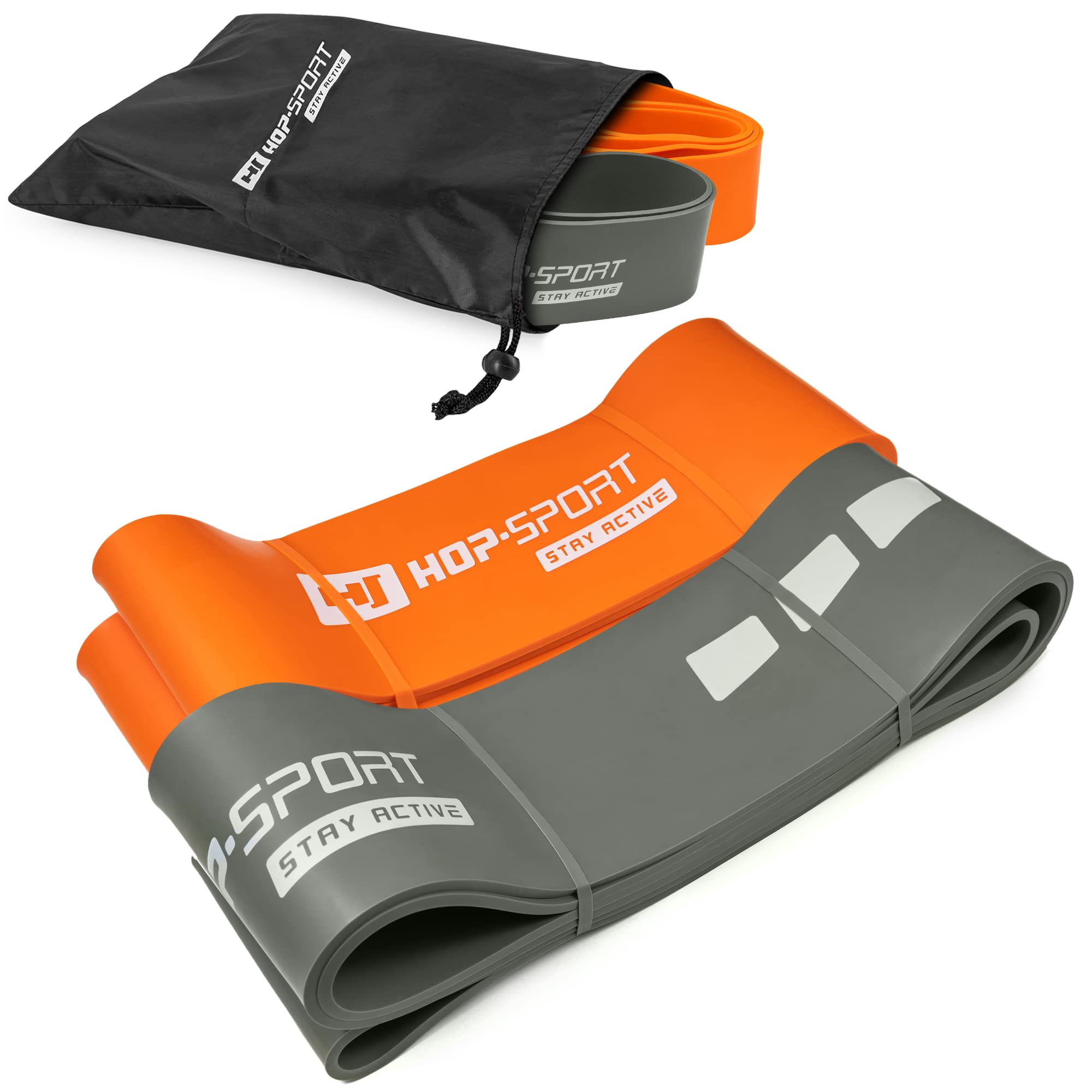 Hop-Sport Fitnessbänder Set aus Latex Verschiedene Ebenen Widerstandsbänder für Kraft & Fitnesstraining und Muskelaufbau - Klimmzüge