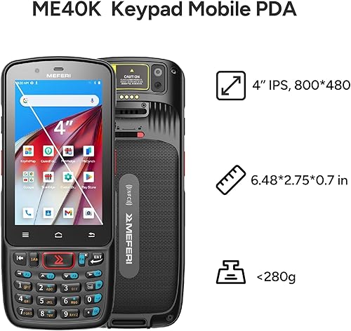 Miniatura 6 de MEFERI Escáner de código de barras Android ME40K, equipado con escáner cebra SE4710, 4+64GB 5180mAh, Android 12 PDA computadora móvil portátil