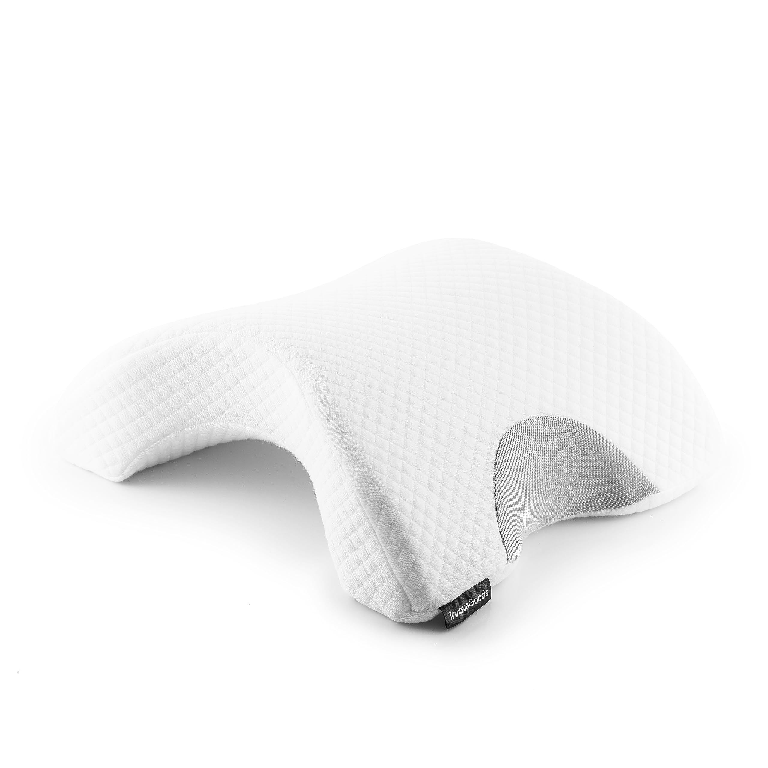InnovaGoods Viscoelastic Cervical Pillow for Couples Cozzy, White