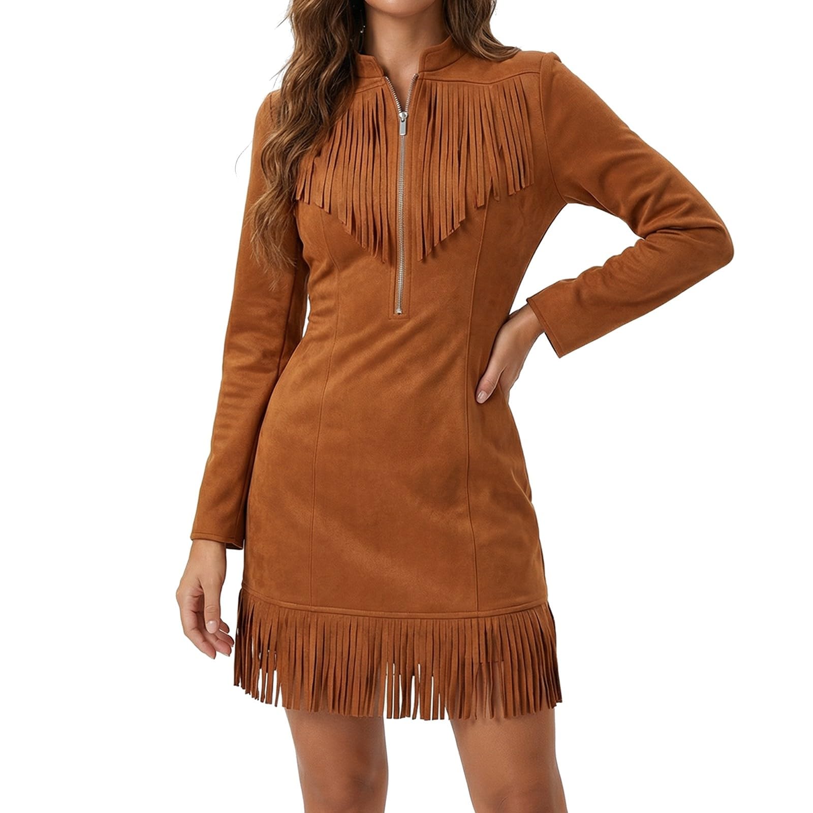Robe moulante western confortable pour affiner votre silhouette