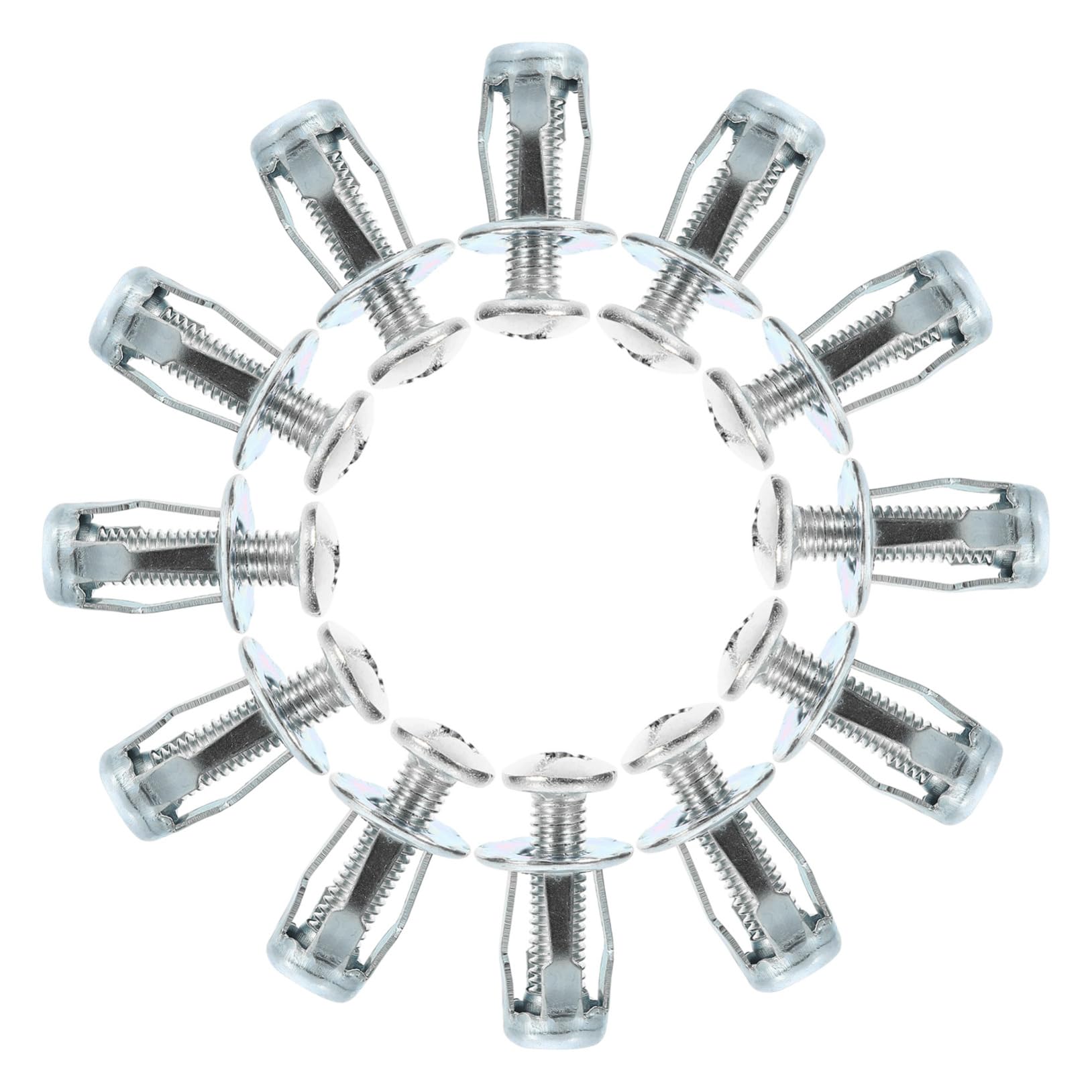ERINGOGO 25 Sets Set Petal Nut Inserts for Walls Galvanized Expansion Nuts with Easy Installation for Reliable Fixings and Stability