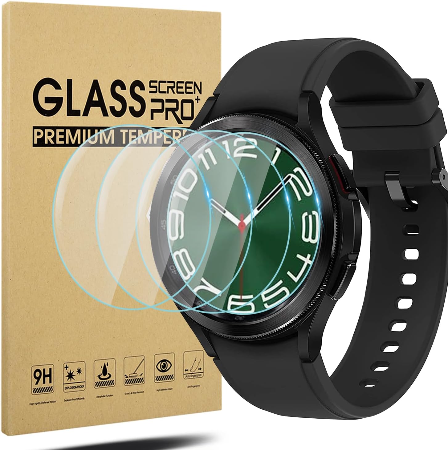 Diruite 4Packs Screen Protector for Samsung Galaxy Watch 6 Classic