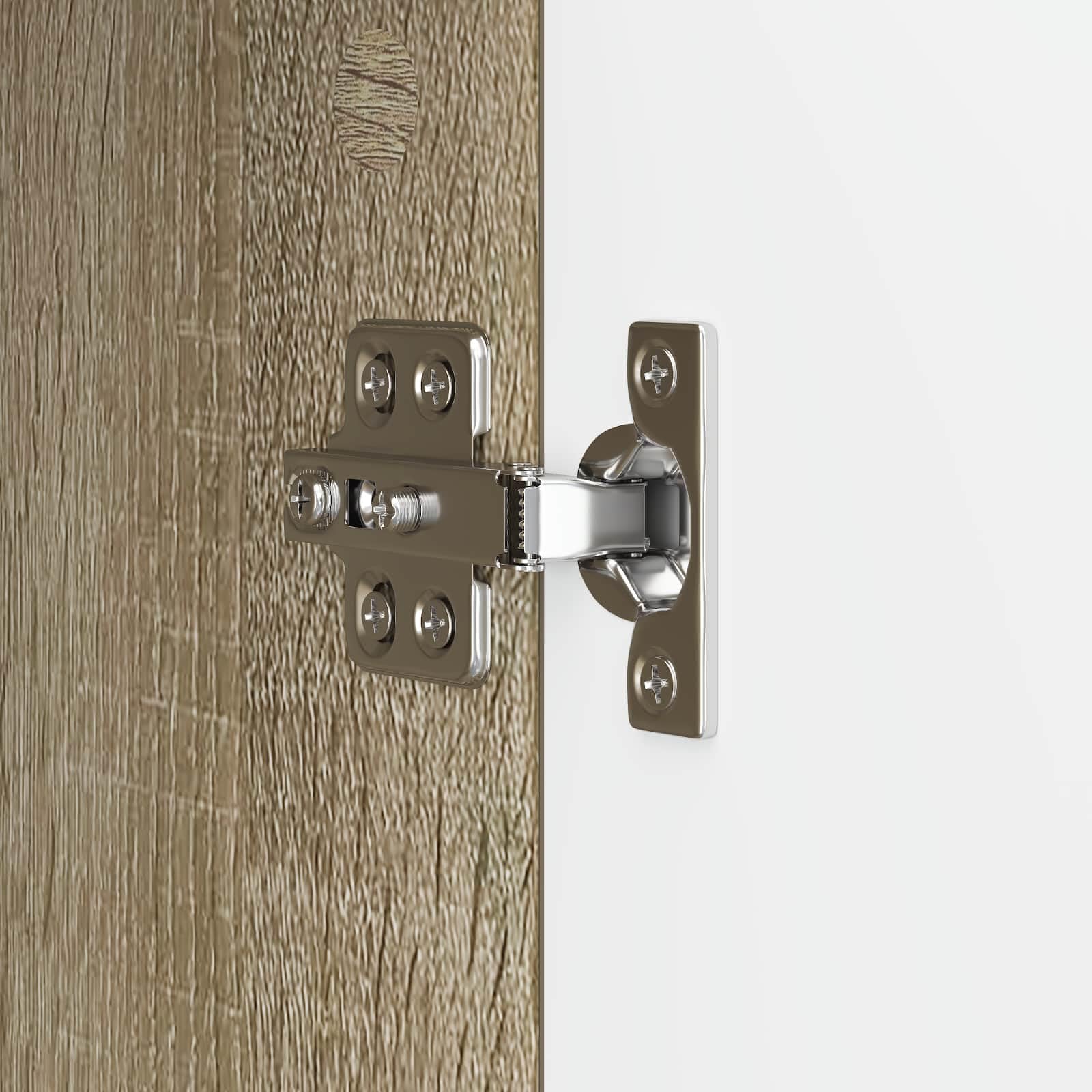 Hothingwell TV-Möbel, Holz, 99 x 34,5 x 52 cm, Sonoma-Eiche | Modernes rechteckiges Design, 90° drehbare Türen, robuste Stahlbeine, einfache Reinigung mit feuchtem Tuch