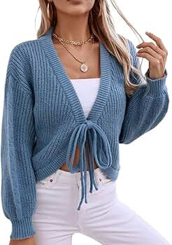 Amazon.com: Cardigan sweaters for womenCropped Cardigan