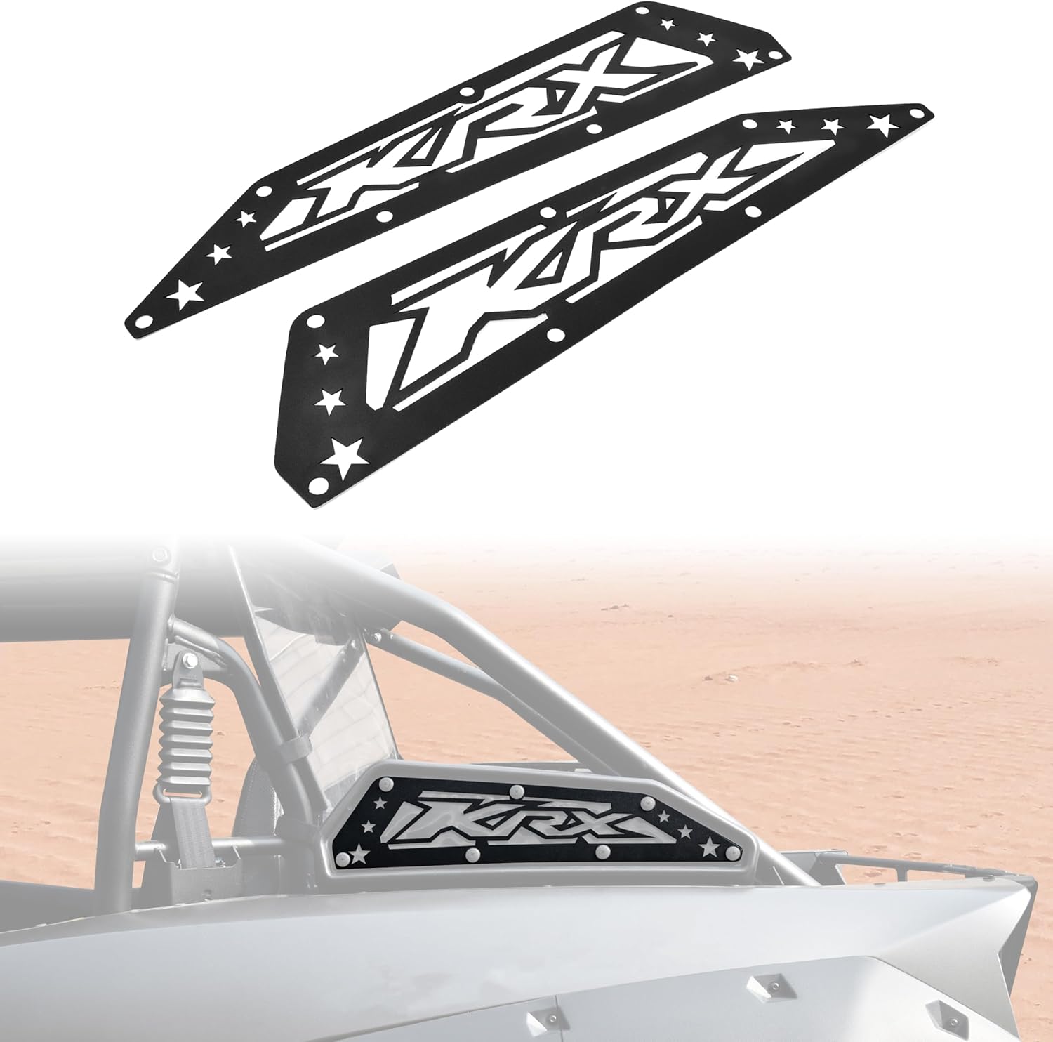 KEWISAUTO Air Intake Cover for 2020-2025 Teryx KRX 1000, Black Aluminum Mesh Engine Side Vent Grill Filter-Air Inlet Protection Cover Bezel for 2023-2025 Kawasaki Teryx KRX4 1000 Accessories (2PCS)