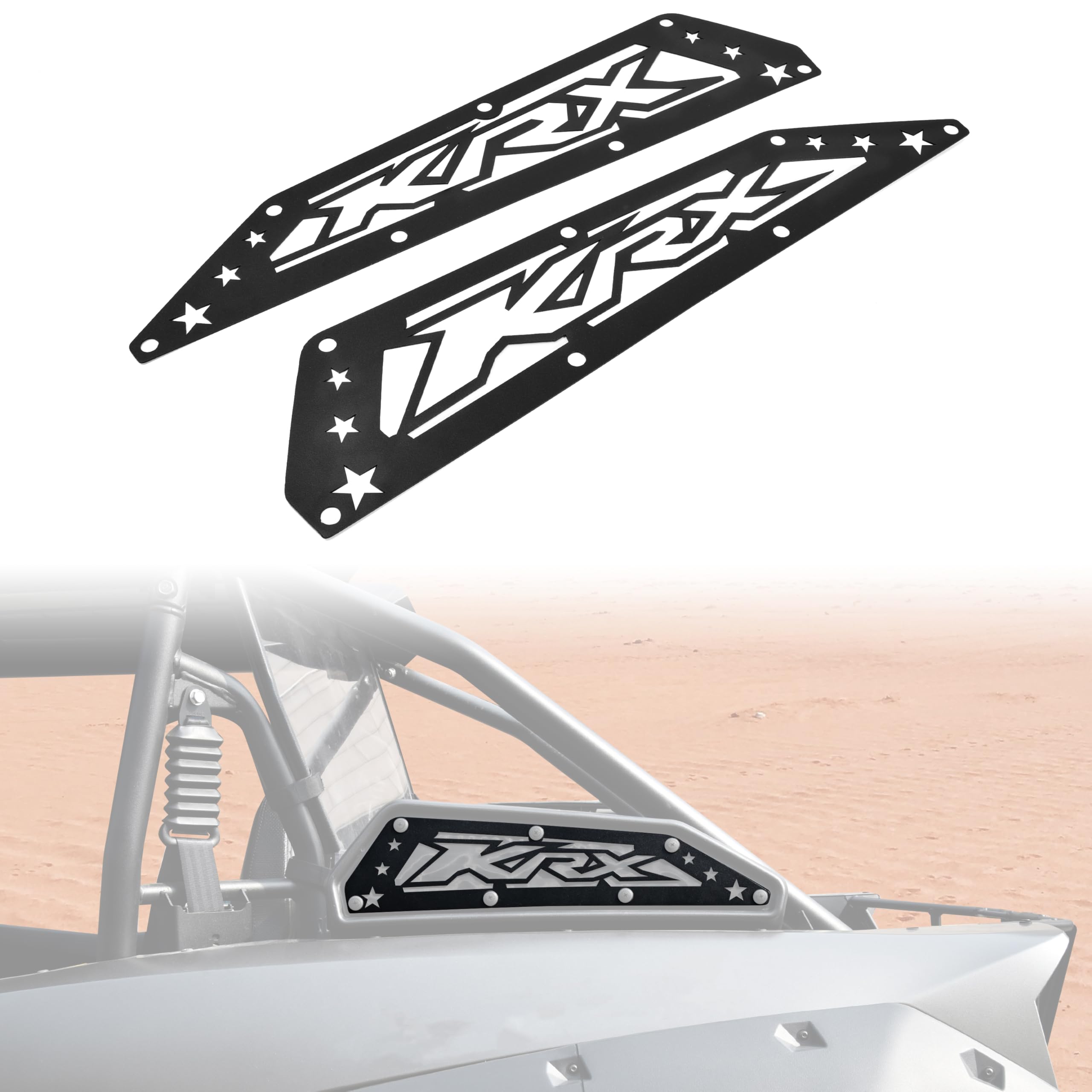 KEWISAUTO Air Intake Cover for 2020-2025 Teryx KRX 1000, Black Aluminum Mesh Engine Side Vent Grill Filter-Air Inlet Protection Cover Bezel for 2023-