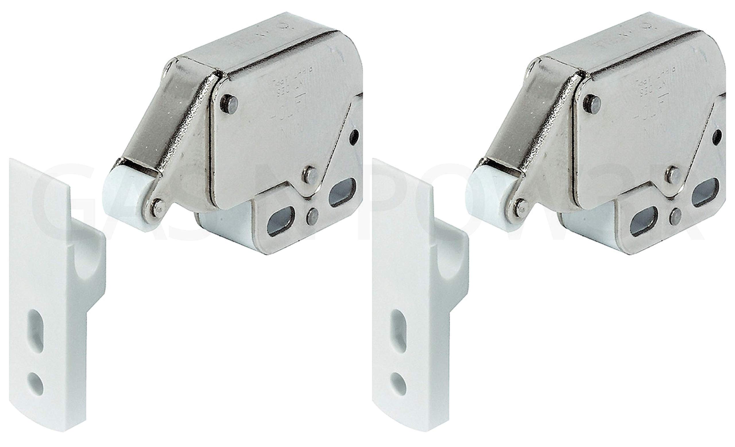 Mini Touch Catch Latch Cabinets Caravan Motorhome Cupboard Doors x2