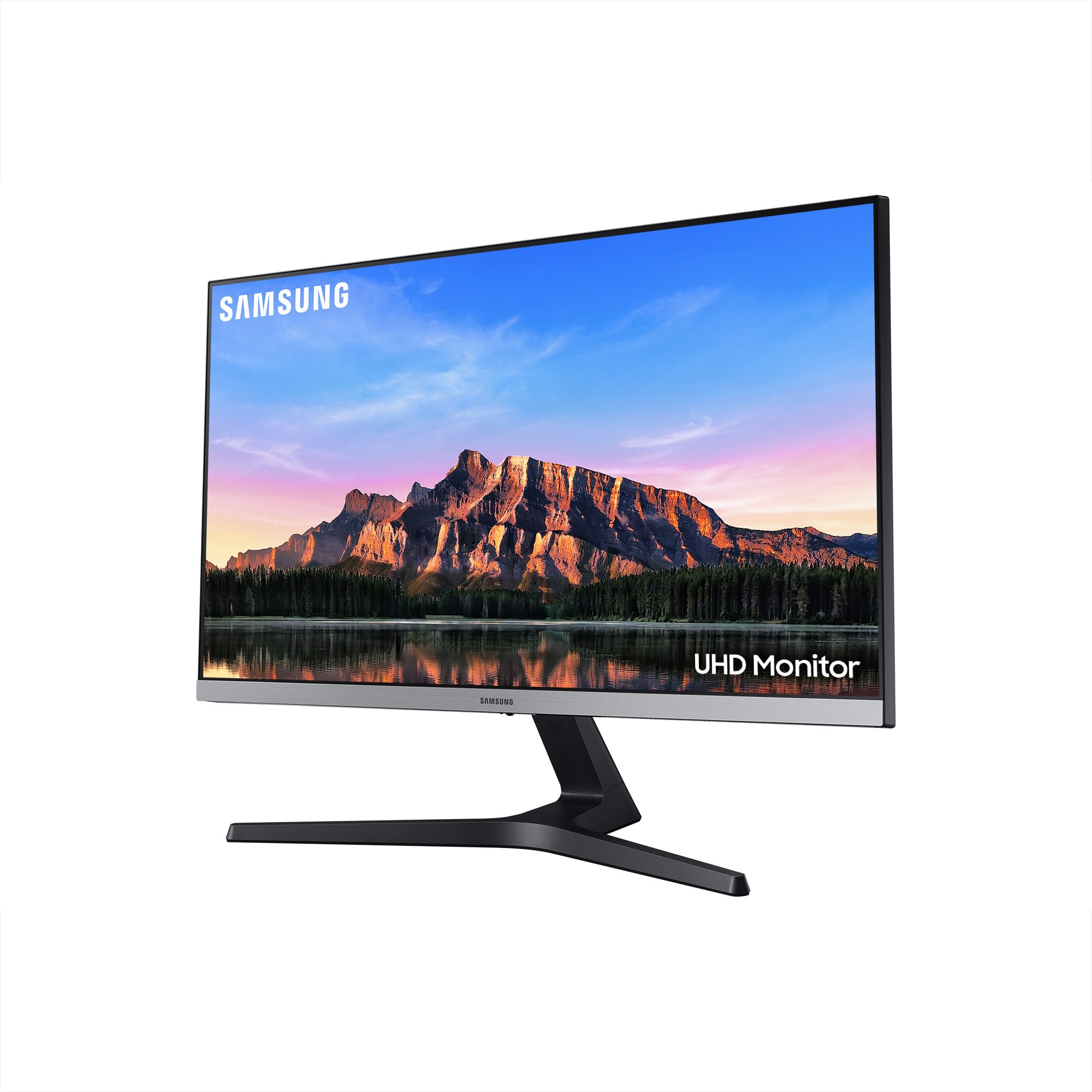 Samsung Monitor HRM UR55 (U28R552), Flat, 28", 3840x2160 (UHD 4K), HDR10, IPS, 60 Hz, 4 ms, FreeSync, HDMI, Display Port, Ingresso Audio, PIP e PBP, Eye Saver Mode, Dark Blue Gray