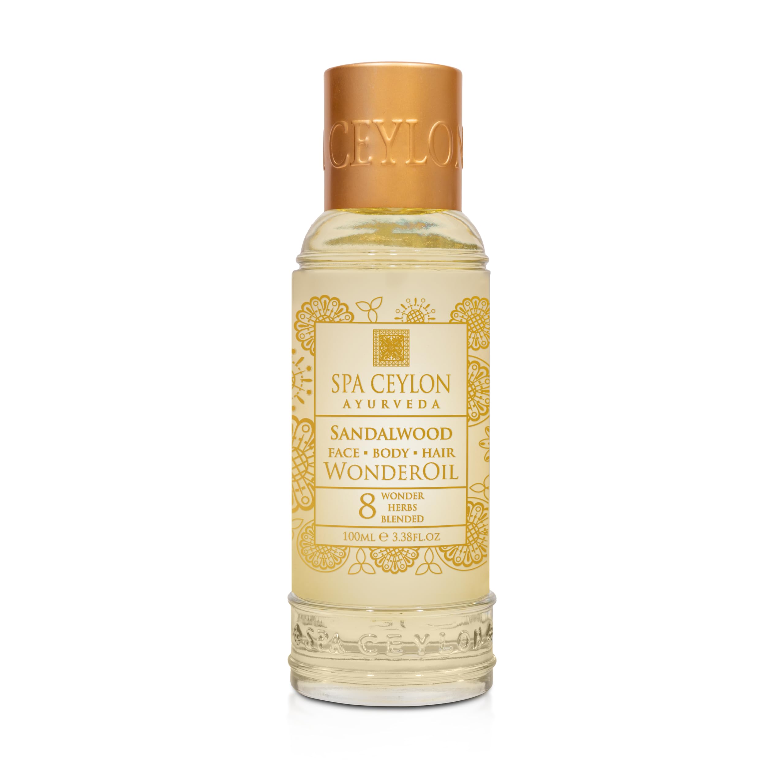  Spa Ceylon Wonder Oil Sandalwood - Luxurious Moisturizing Body Oil with Ayurvedic Herbs for Soft & Smooth Skin
| Spa Ce